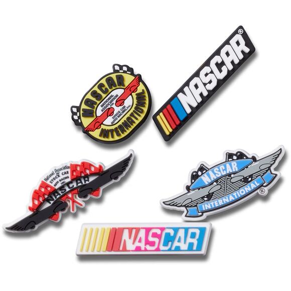 Crocs NASCAR Stock Car Racing Motorsports Jibbitz Charms 5 Pk Shoe Accessories - Picture 2 of 4